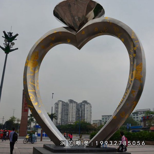 不锈钢戒指雕塑 (16)