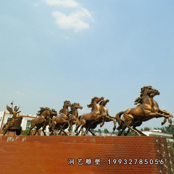 阿波罗战车铜雕  (13)