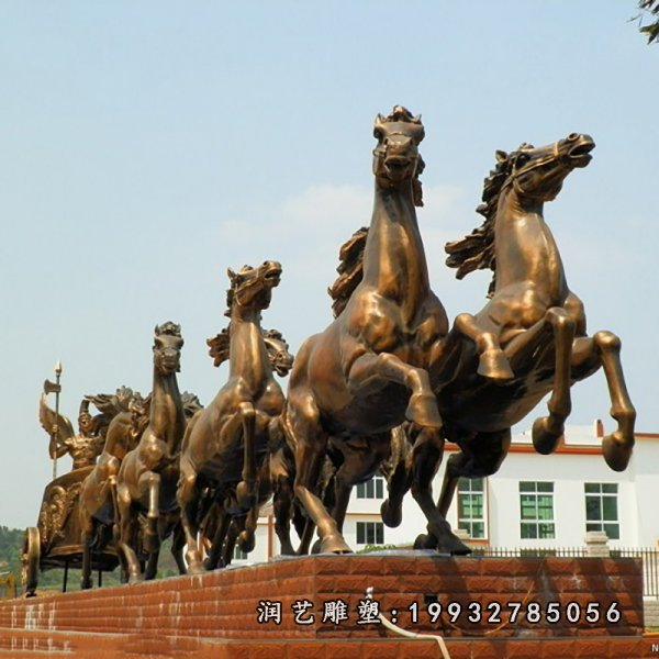 阿波罗战车铜雕  (14)
