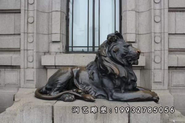 狮子铜雕 (13)