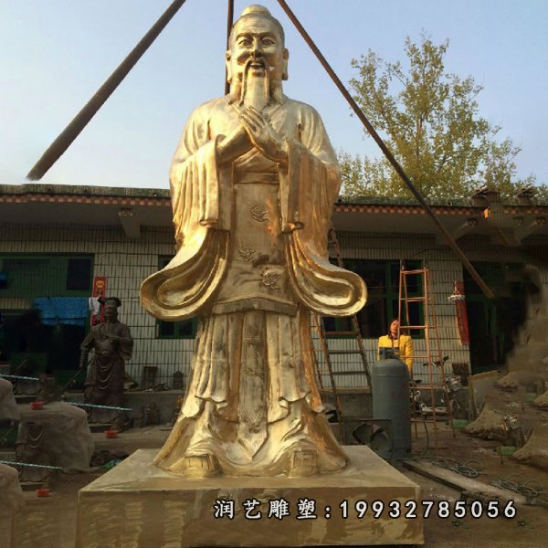 孔子铜雕  (3)