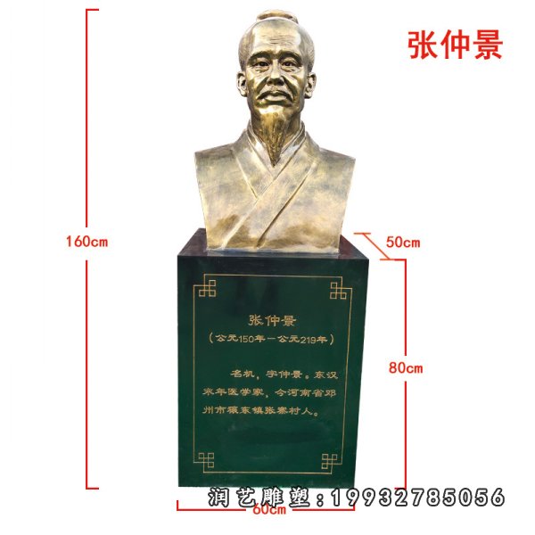 张仲景铜雕 (8)