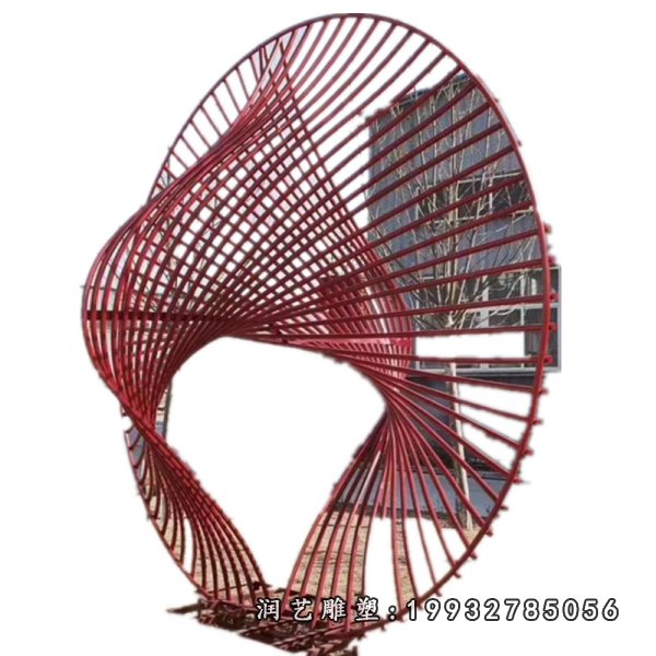 不锈钢线条景观雕塑  (10)