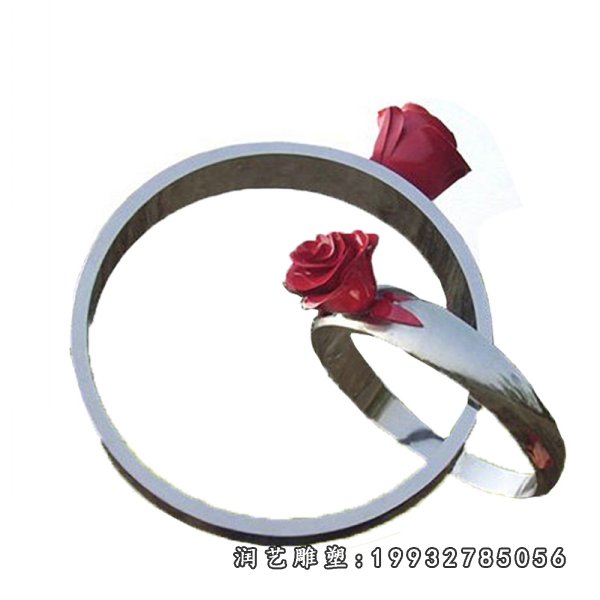 不锈钢戒指雕塑 (4)
