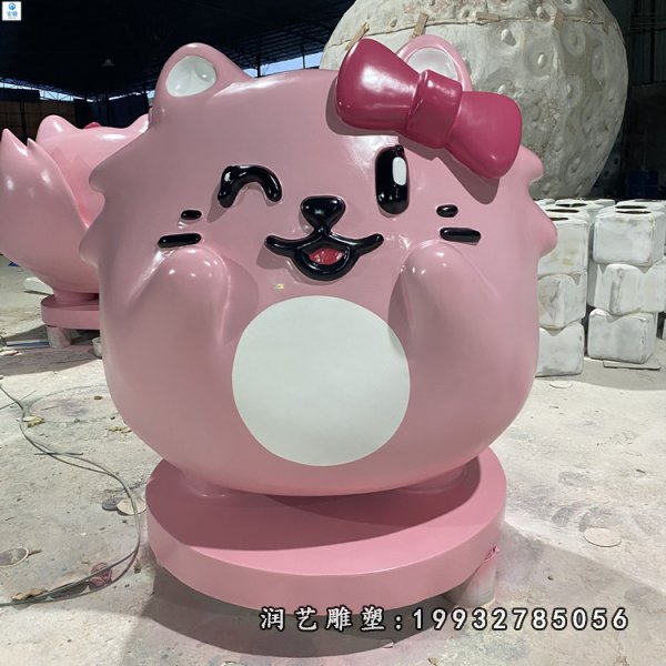 玻璃钢猫雕塑  (26)