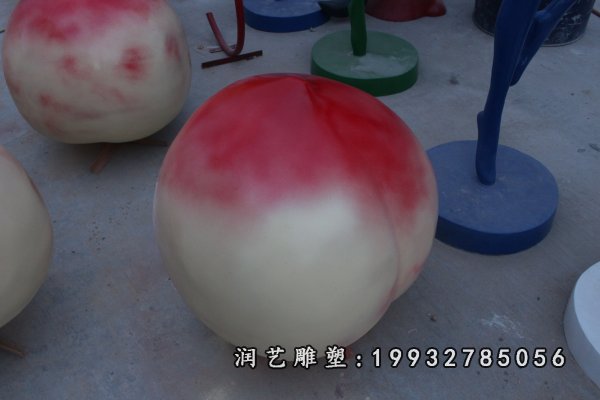玻璃钢桃雕塑  (18)