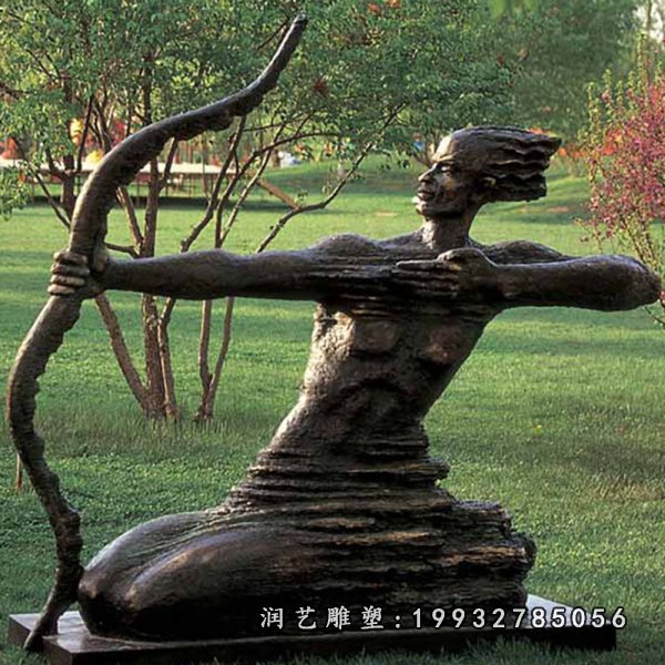 抽象人物铜雕 (16)