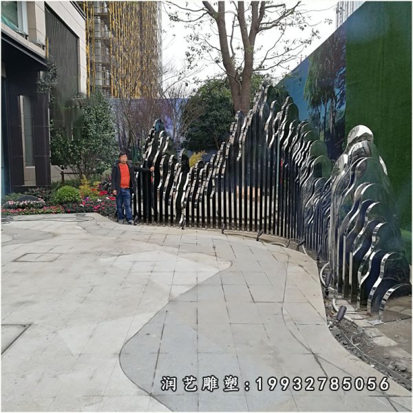 不锈钢假山雕塑 (55)