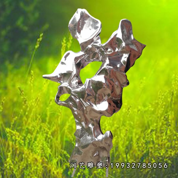 不锈钢太湖石雕塑  (6)