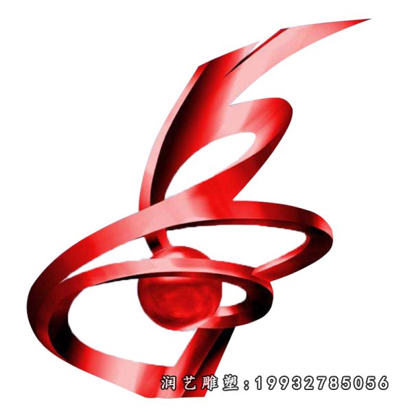 不锈钢飘带雕塑 (20)