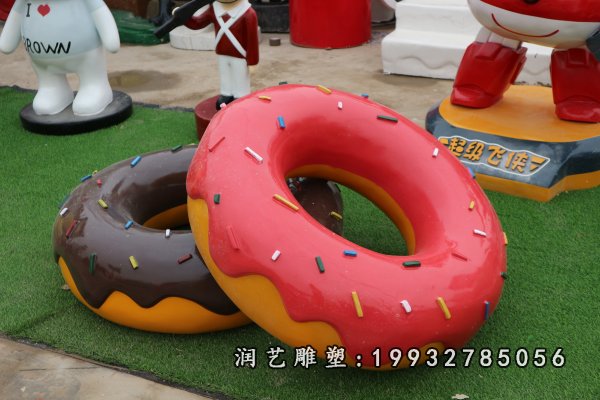 甜甜圈玻璃钢景观雕塑  (10)