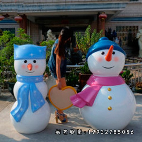 玻璃钢雪人雕塑  (6)