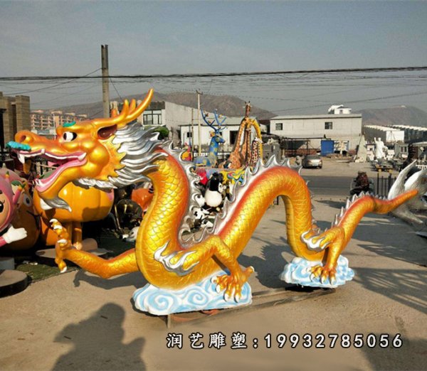 玻璃钢龙雕塑   (5)