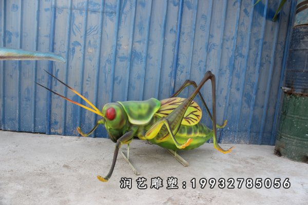 玻璃钢蝈蝈动物雕塑  (4)