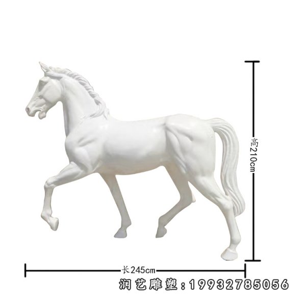玻璃钢马雕塑  (2)