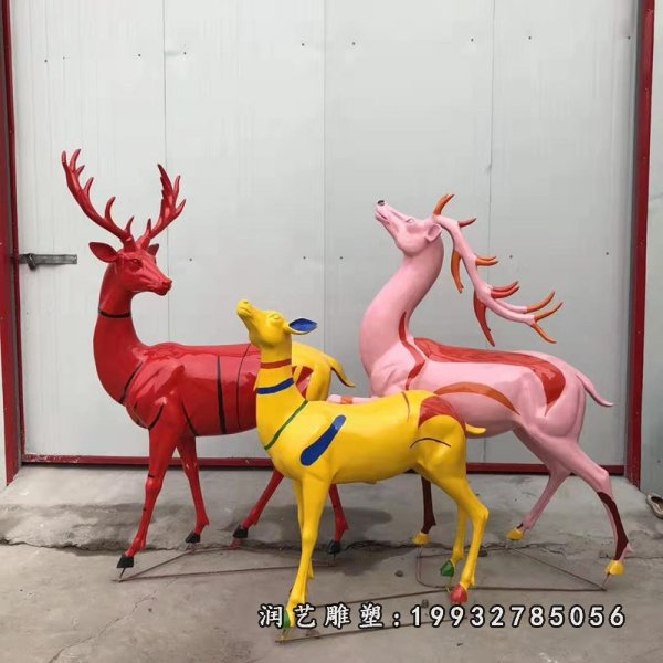 玻璃钢鹿雕塑  (16)