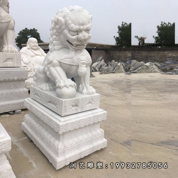 狮子动物石雕 (19)