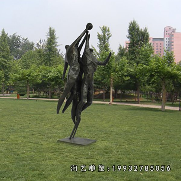 抽象人物铜雕 (21)