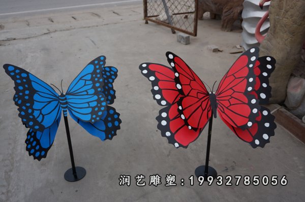 不锈钢蝴蝶动物雕塑 (21)