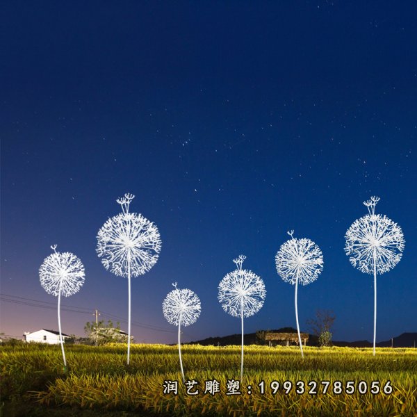 不锈钢蒲公英雕塑  (6)