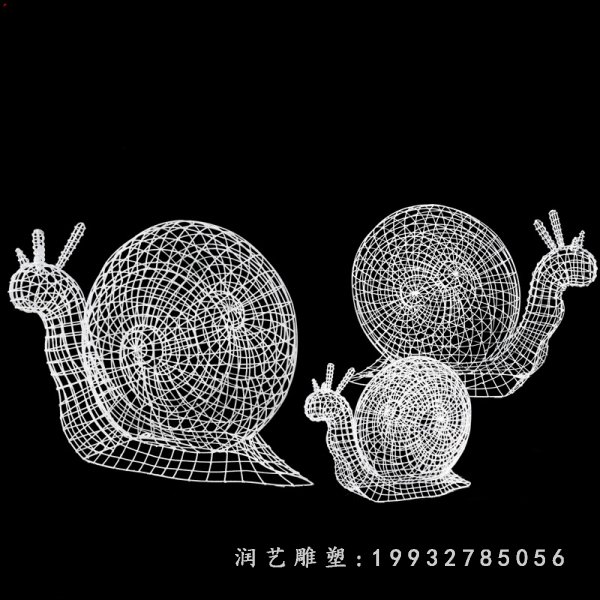 不锈钢蜗牛雕塑  (14)