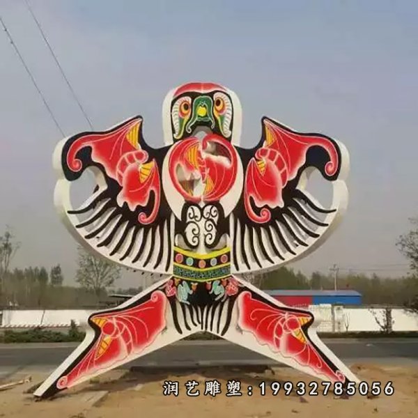 不锈钢风筝雕塑  (6)