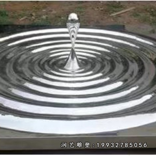 不锈钢水滴雕塑 (19)