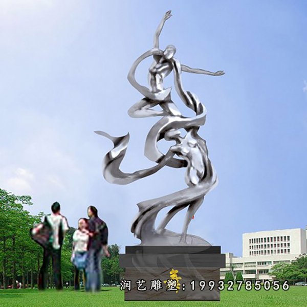 不锈钢跳舞雕塑 (6)