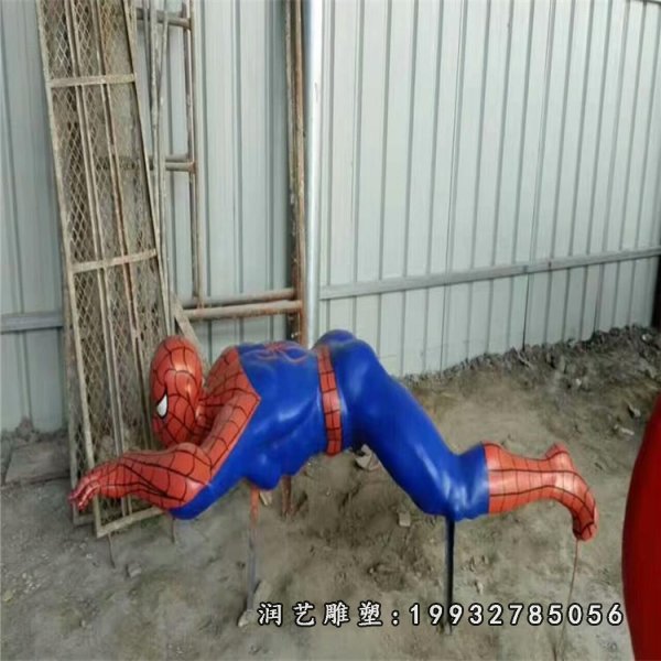 玻璃钢蜘蛛侠雕塑  (19)