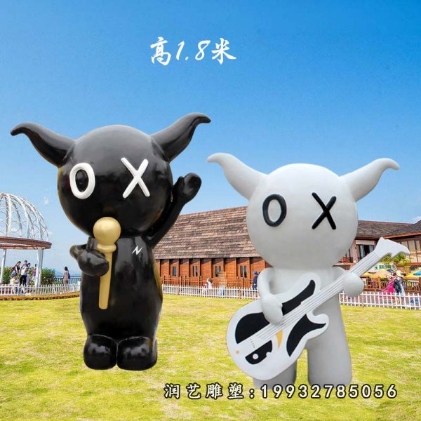 玻璃钢公仔雕塑  (1)