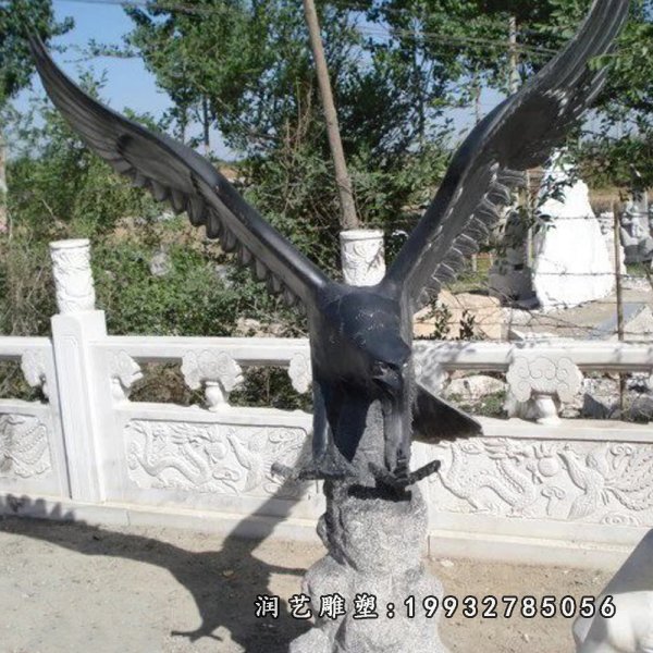 老鹰石雕，动物石雕 (1)