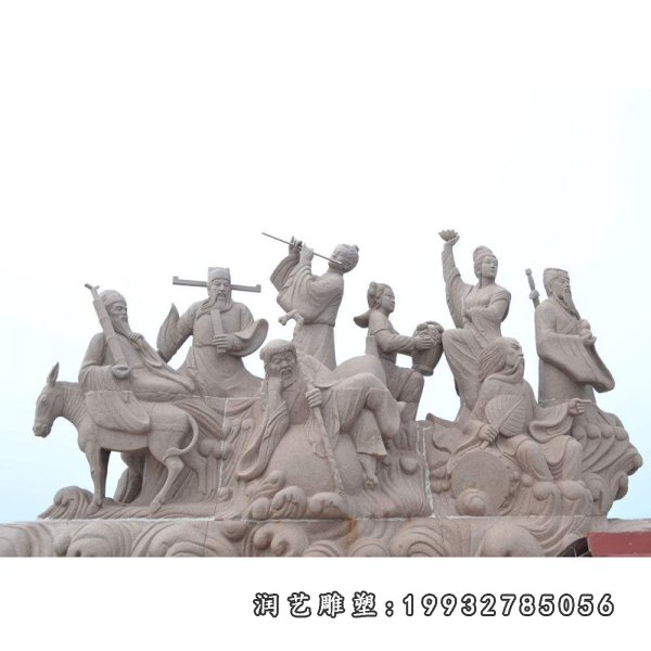 八仙过海石雕 (25)