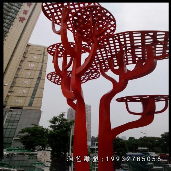 不锈钢蘑菇雕塑  (17)