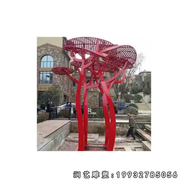 不锈钢蘑菇雕塑  (11)