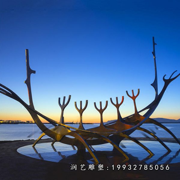不锈钢线条景观雕塑  (3)