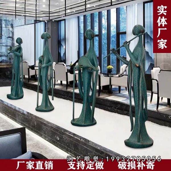 抽象人物铜雕 (19)