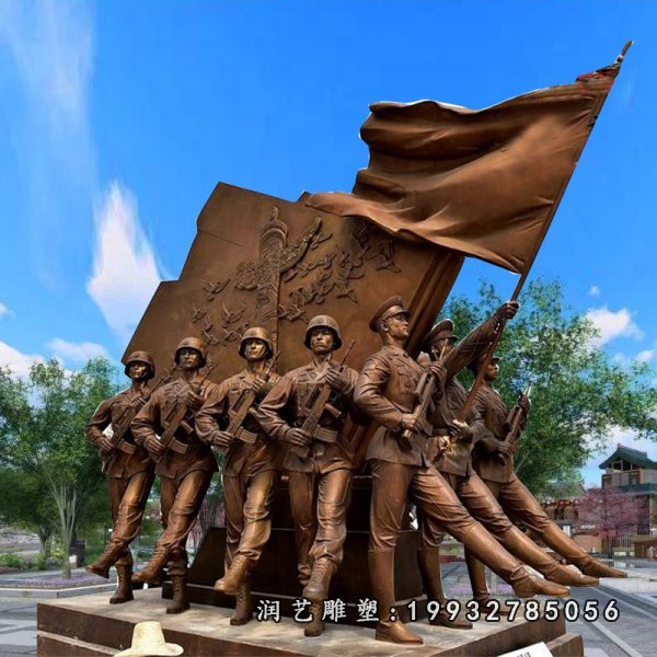 红军铜雕 (12)