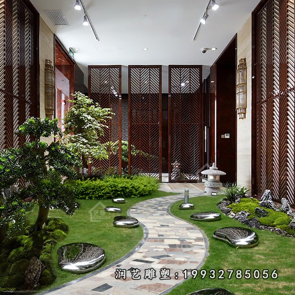 不锈钢景观石雕塑 (17)