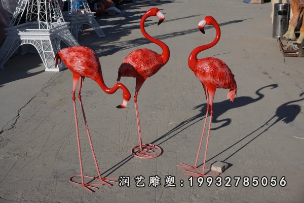 玻璃钢火烈鸟雕塑  (19)