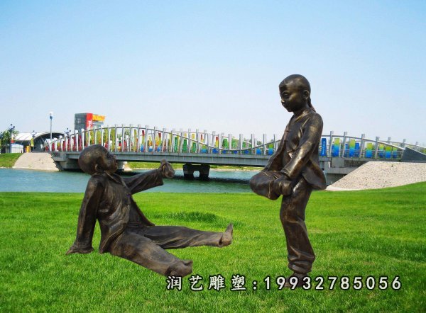 儿童铜雕 (16)