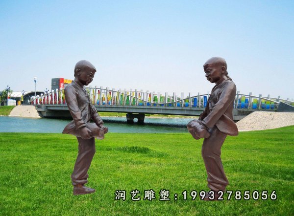 儿童铜雕 (15)