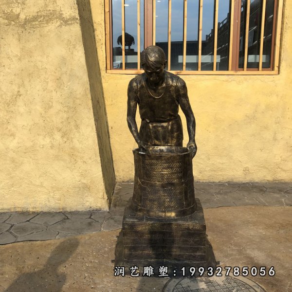 茶文化铜雕塑 (12)