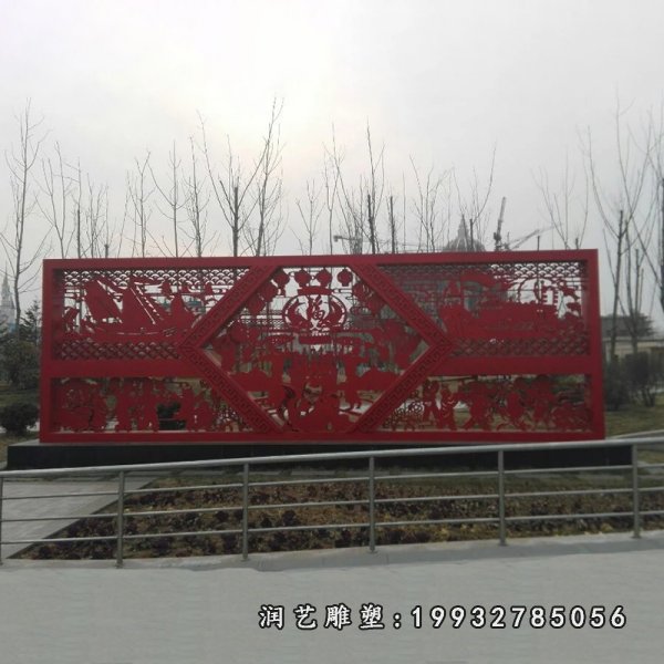 不锈钢剪纸雕塑 (37)