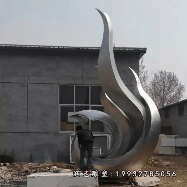 不锈钢凤凰雕塑 (41)