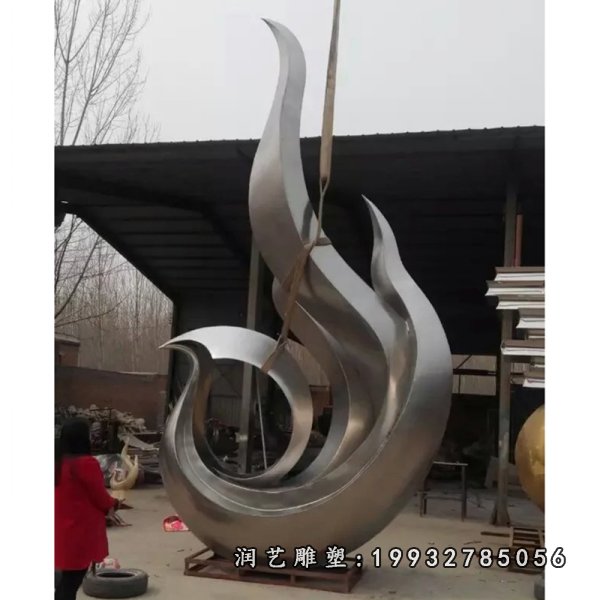 不锈钢凤凰雕塑 (40)