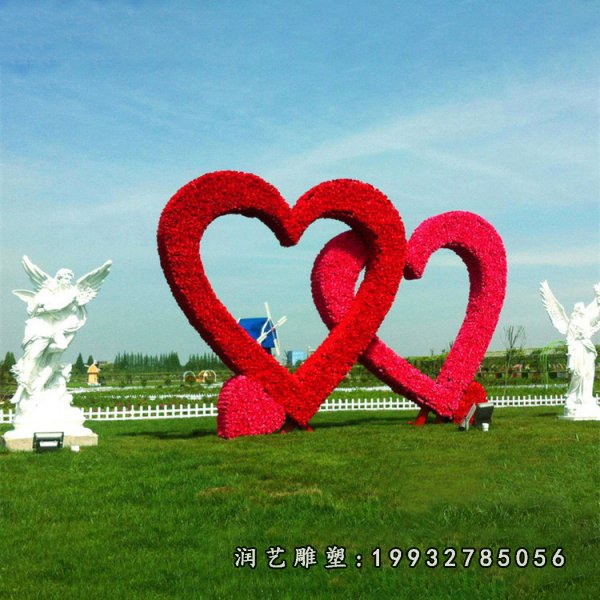 不锈钢心形雕塑 (23)