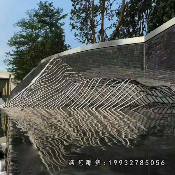 不锈钢假山雕塑 (16)