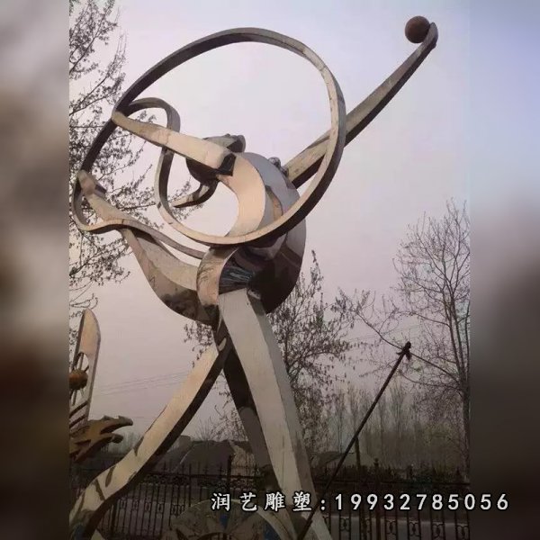 不锈钢跳舞雕塑 (41)