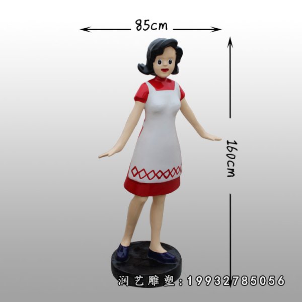 玻璃钢围裙妈妈雕塑 (17)