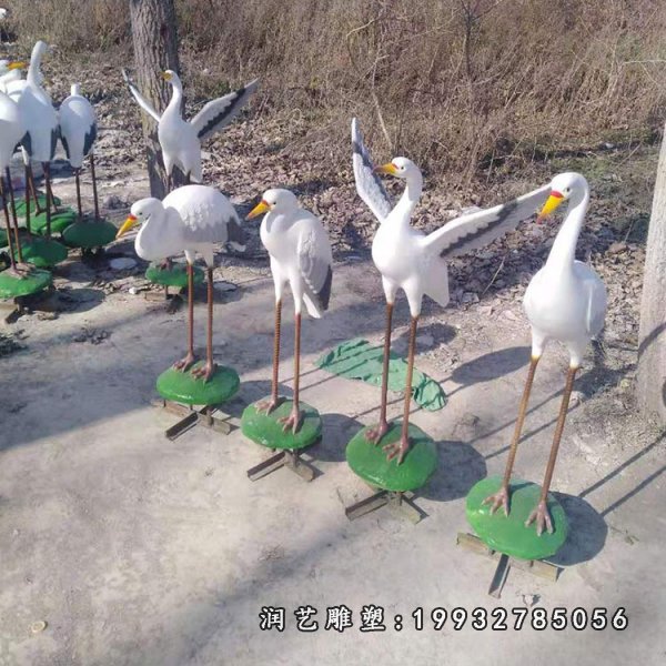 玻璃钢仙鹤雕塑  (32)